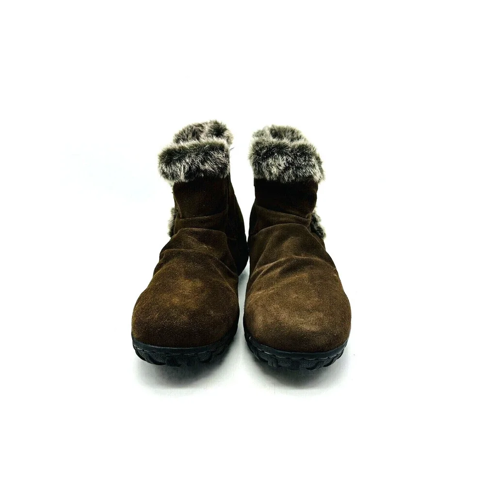 Khombu Lindsey Waterproof Suede Ankle Boots-Brown, US 7M *USED* - Picture 3 of 11